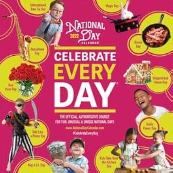 Amazon.com: 2023 National Day Celebrate Everyday 2 Wall Calendar with 2  Free Year Planners (20 Dollar Value) : Office Products