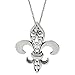 Brinley Co. Sterling Silver Fleur de Lis Necklace