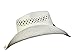 SADDLEBACK HATS Vented Straw Cowboy Hat w/Wood Heart Band –Shapeable Cowgirl Western (White)
