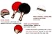 Ping Pong Paddle Set - 2 Table Tennis Racket Set with 3 Balls and Travel Case - Endorsed by Celebrity Player: Best Paddles to Improve Your Game, for Intermediate Level Players