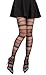 CozyWow High Waist Footed Fishnet Tights Soft & Stretchy Patterned Fishnets Garter Thigh High Stockings for Women - 6 Pack