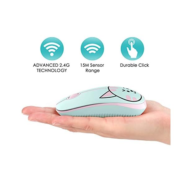 Wireless-Mouse-Jelly-Comb-MS001-24G-Computer-Mice-with-Nano-Receiver-for-PCDesktopLaptop-with-USB-ports-and-WindowsMacLinux-Silent-Smooth-Basic-Design-Cat Wireless Mouse, Jelly Comb MS001 2.4G Computer Mice with Nano Receiver for PC/Desktop/Laptop (with USB ports) and…