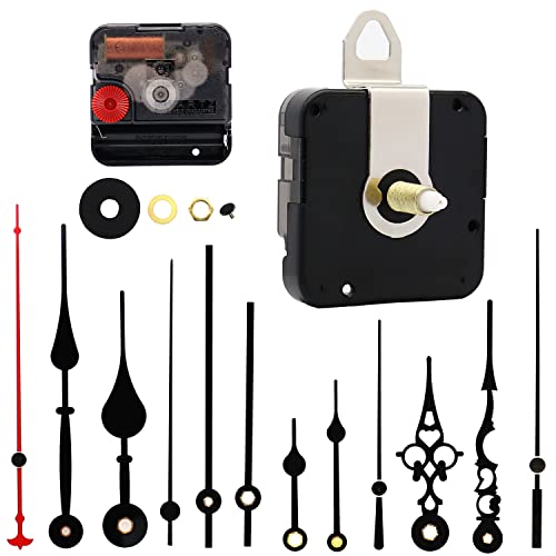 TIKROUND Youngtown Movement for Clock Repair Replacement 23mm (29/32 inch) Shaft Length 15mm (19/32 inch) Thread Length.(White Shaft)