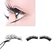 Highpot Ultra-thin 0.2mm Magnetic Eye Lashes 3D Reusable False Magnet Eyelashes (A)