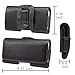 Tading iPhone SE Case, Premium Leather Belt Clip Holster Pouch with Belt Loop for Apple iPhone SE 5S 5 5C Phone with Slim Case (Not Fit Heavy Duty Otterbox Defender Commuter Case) Horizontal/Black