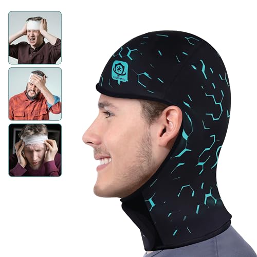 CoolGard's Cooling Gel Ice Cap for Head and Neck - Specially Designed to Protect the Brain After a Concussion and Relieve Migraines