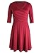 Chicwe Women's Plus Size A-Line Dress With Cross V Neck 1X-4X