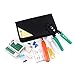 Zoostliss Portable Ethernet Cable Tester Kit Crimper Plug Crimping Tool Set Punch Down for for RJ45/11/12 Cat5/5e with Connector Accessories
