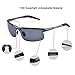 JULI Polarized Sunglasses,Sports Designer Fashion Sunglasses for Men Women Driving Baseball Cycling Fishing Golf Al-Mg Alloy Superlight Unbreakable Frame
