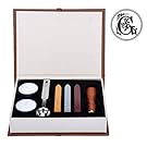 Stamp Seal Sealing Wax Classic Wooden Letter G Alphabet Initial Set Brass Color Creative Romantic Stamp Maker