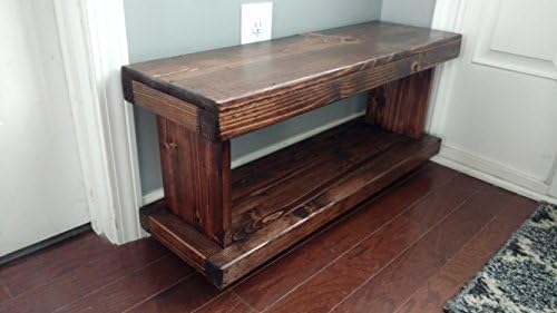 Small Kids Wood Entryway Bench