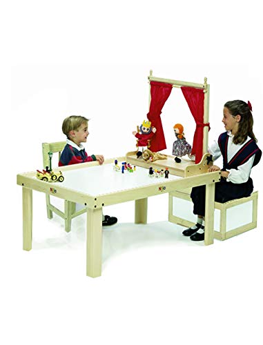 NILO N51N Kid's Table Compatible with Legos, Duplo, Trains, Games, Building, Lincoln Logs Safe Fun for Children Educational Toy Board Durable (No Holes, 49x33x19) ... - Thumbnail 3