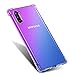 UCC Designed for Samsung Galaxy Note 10 Case,Galaxy Note 10 5G Case,Clear Reinforced Corners TPU Bumper and Gradient Color Cover for Samsung Galaxy Note 10 Phone (Purple / Blue)
