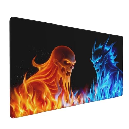Ireeze Gaming Ice Fire Skull Desk Pad