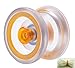 MAGICYOYO K1 Spin ABS Yoyo New PVC Unresponsive Yoyo with Hubstacks (Clear)