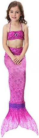 Koveinc Kids Sparkle Mermaid Tail Monofin Swimmable Swimwear Ten Optional Color