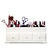 Makeup Organizer with Drawers, Wooden Cosmetic Beauty Storage Box for Home and Office Vanities, Countertop Organizer for Cosmetics and Makeup Tools, Vanity Holder for Lipstick Brushes Lotions, White