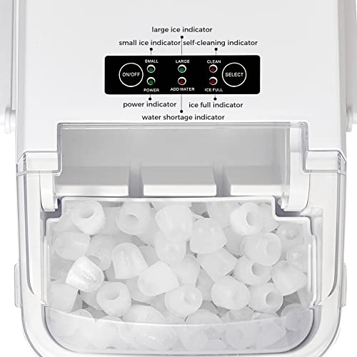 XDS Ice Maker Countertop, SelfCleaning Ice Maker with Ice Scoop and