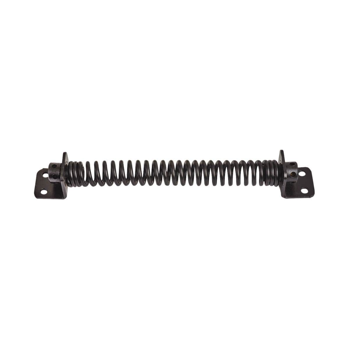 Hardware-Solutions - Gate Spring - Garden Gate Return Closer - 200mm (8") - Matt Black - Single - Fixings Included - Interior/Exterior Use