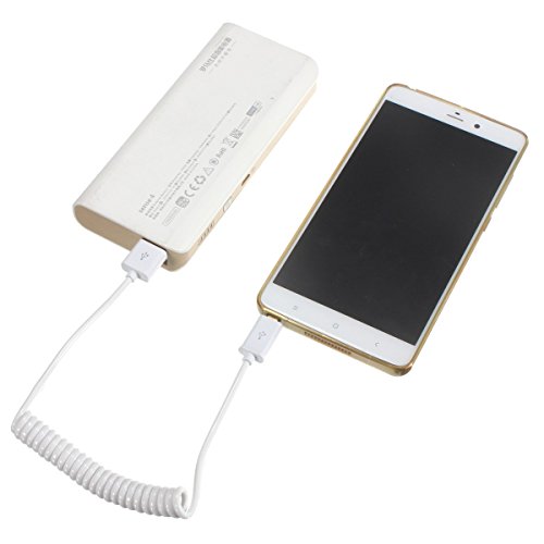 image for UTP New Micro USB 2.0 Male Charging Spring Retractable Coiled Data Cab