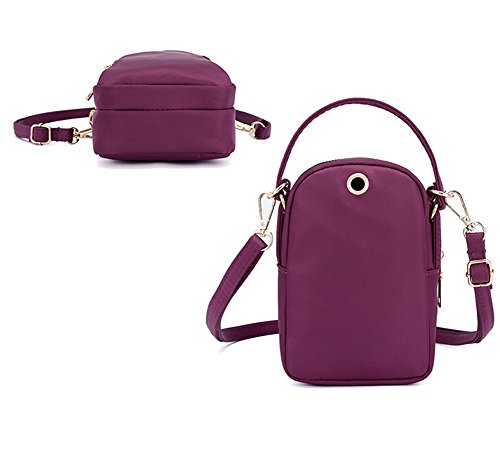 image for Toniker Nylon Multi-Pockets Small Crossbody Bags Cell Phone Purse Smar