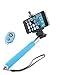 Zonabel Selfie Stick - Best Handheld Monopod with Bluetooth Remote - Perfect Selfies with Any iPhone & Android - Blue