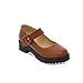 Show Shine Women's Fashion Buckle Platform Chunky Heel Mary Janes Shoes