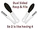 Essential Pedicure Set,6pc Gift Set.Pedicure Rasp & Foot File,Callus Remover,Specialized Nail Clipper Set,Sapphire Nail File Super Stocking Stuffers.Great Christmas, Gift Idea for Women,Men,