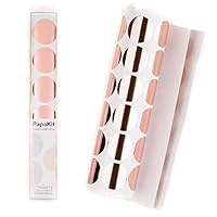 PapaKit Large Round Polka Dot Confetti Wall Decal (Rose Gold Metallic, 108 Stickers x 2 inches) Baby Nursery Child Kid Girl Bedroom Home Decor | Creative Art Design Pattern | Safe Removable Adhesive