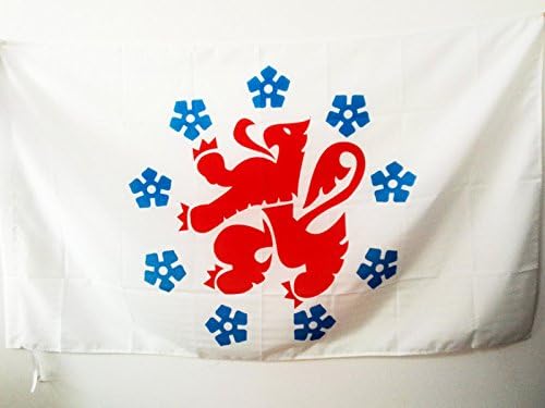AZ FLAG, German-speaking Community of Belgium Flag, 2x3 Ft, Duitstalige Gemeenschap Banner with Sleeve, 100% Polyester