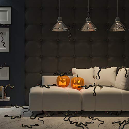 15 Pieces 17.7 Inch Rubber Snakes Realistic Plastic Snake Fake Snake