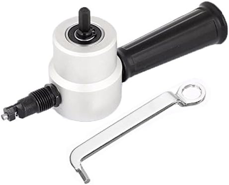 EsportsMJJ Double Head Metal Sheet Nibbler Cutter ttachment Nibbler Saw Cutter For Electric Drill