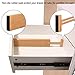 Unuber Bamboo Drawer Dividers, Cabinet Drawer Organizers Separators Partitions for Home Office Dresser Bathroom Bedroom Desk Closet，Adjustable 4 Set Natural Brown