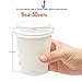 Golden Apple, Disposable Paper Coffee Cups 8 oz. Cups & Lids Quantity 50 cups per pack. Perfect For On-The-Go Hot or Cold Beverages.