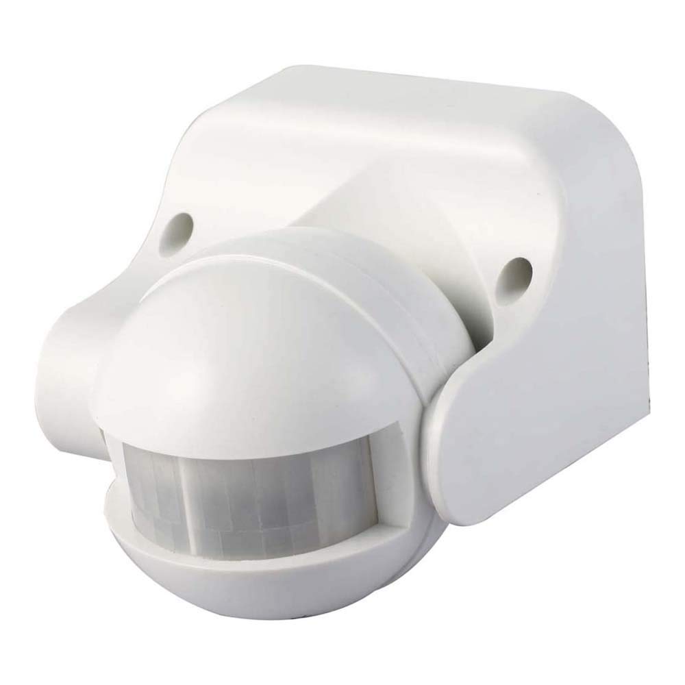 Knightsbridge 180 deg PIR Sensor-White, Polycarbonate (l) 100 (h) 82 (w)86