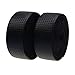 KINGOU Black Carbon Fiber PU Leather Road Bike Handlebar Tape Bar Tapes - 2PCS Per Set