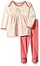 Burt's Bees Baby Girls' Organic Dress + Footed Pant Set, Rose Bloom Thermal, 6-9 Months