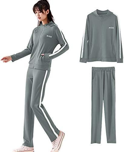 Sportswear, Women’s Jersey, Training Wear, Running Wear, Set of 2, Top and Bottom Fitness, Sweat Absorbent, Quick Drying, Breathable, Odor Resistant, Spring, Autumn, Winter
