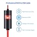 LiDiVi MIDI USB Interface Cable Adapter With Input & Output, Piano Keyboard/Synthesizer for Editing & Recording, Windows/Mac Compatible, Red (6.5Ft)