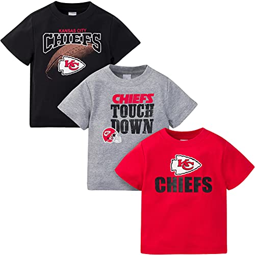 Gerber Unisex Baby NFL 3 Pack Short Sleeve Fan Tee