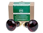 2-Pack of 75 Watt Infrared Heat Lamp / Light / Bulb for Reptile and Amphibian Use