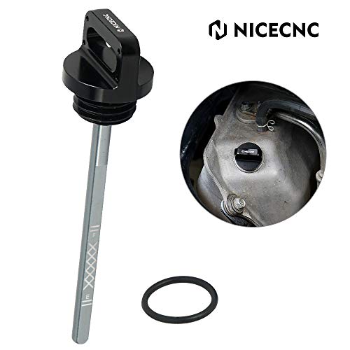 NICECNC Black Titanium Engine Oil Level Dipstick Compatibel met Yamaha Raptor 700 Raptor 700R YFM700 YFM700R 2011-2020… - Image 8