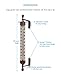 Large 16 Inch Garden Tube Thermometer (Bronze)