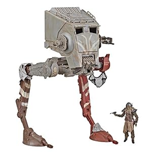 Star Wars The Vintage Collection The Mandalorian AT-ST Raider Toy Vehicle with Figure, Toys for Kids Ages 4 and Up