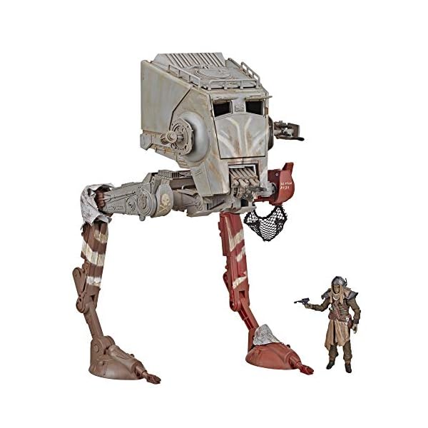 Star Wars The Vintage Collection The Mandalorian AT-ST Raider Toy Vehicle with Figure, Toys for Kids Ages 4 and Up