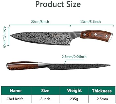 Kitchen Knife Finetool 8 Inch Professional Chef S Knives Japanese 7cr17 Stainless Steel Vegetable Cleaver With Pakkawood Wood Sharpest Cooking Knives Best Choice For Home Kitchen And Restaurant Amazon Sg Home