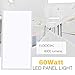 LED Panel Light,2x4 FT,2 Pack,0-10V Dimmable,ETL Listed,60W with 7800 Lumens 5000K Daylight White Color, Drop Ceiling Flat LED Light Panel,Recessed Edge-Lit Troffer Fixture