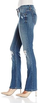 guess tailored mini bootcut jeans