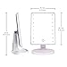 Signstek 16 LED Battery Operated Cordless Touch Screen Lighted Makeup Mirror White