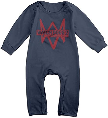 VanillaBubble Watch Dogs For 6-24 Months Newborn Geek Tshirt Navy Size 12 Months